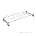 Kitchen stainless steel double layer dish wire basket